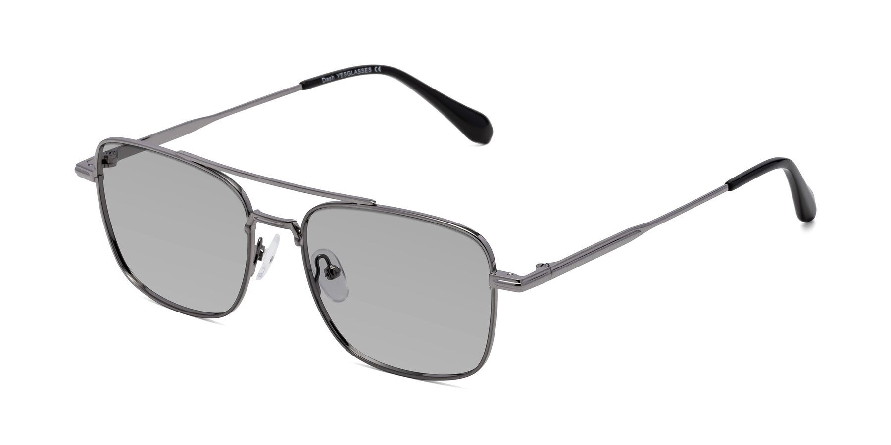 Angle of Dash in Gunmetal with Light Gray Tinted Lenses