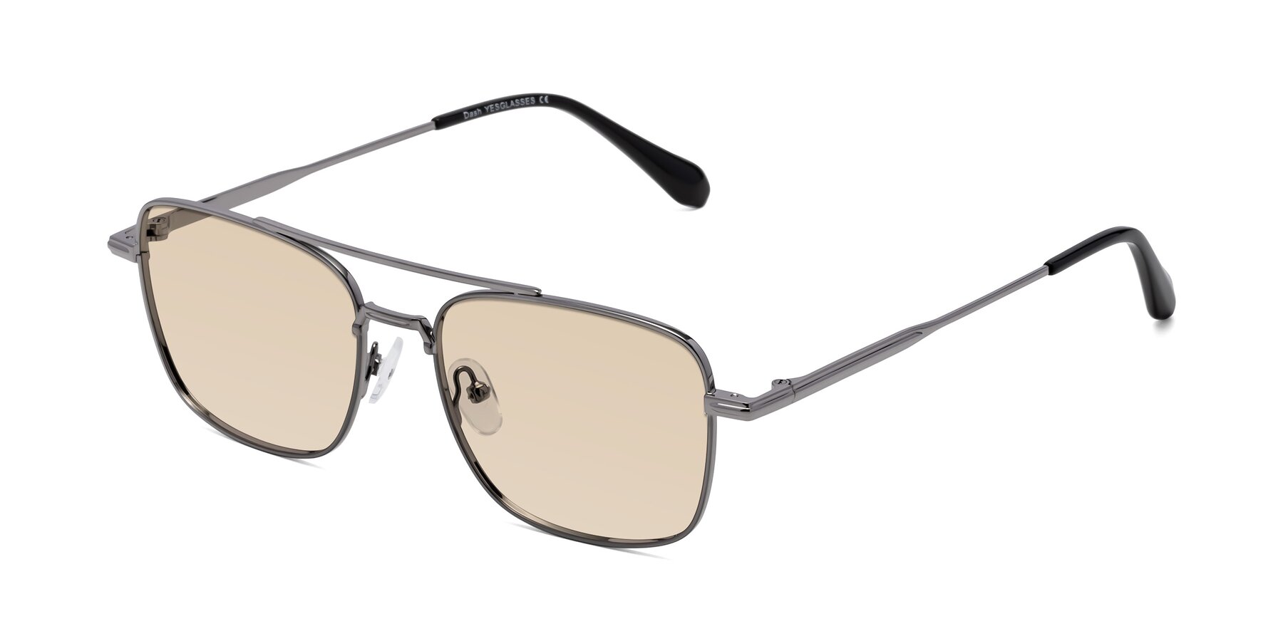 Angle of Dash in Gunmetal with Light Brown Tinted Lenses