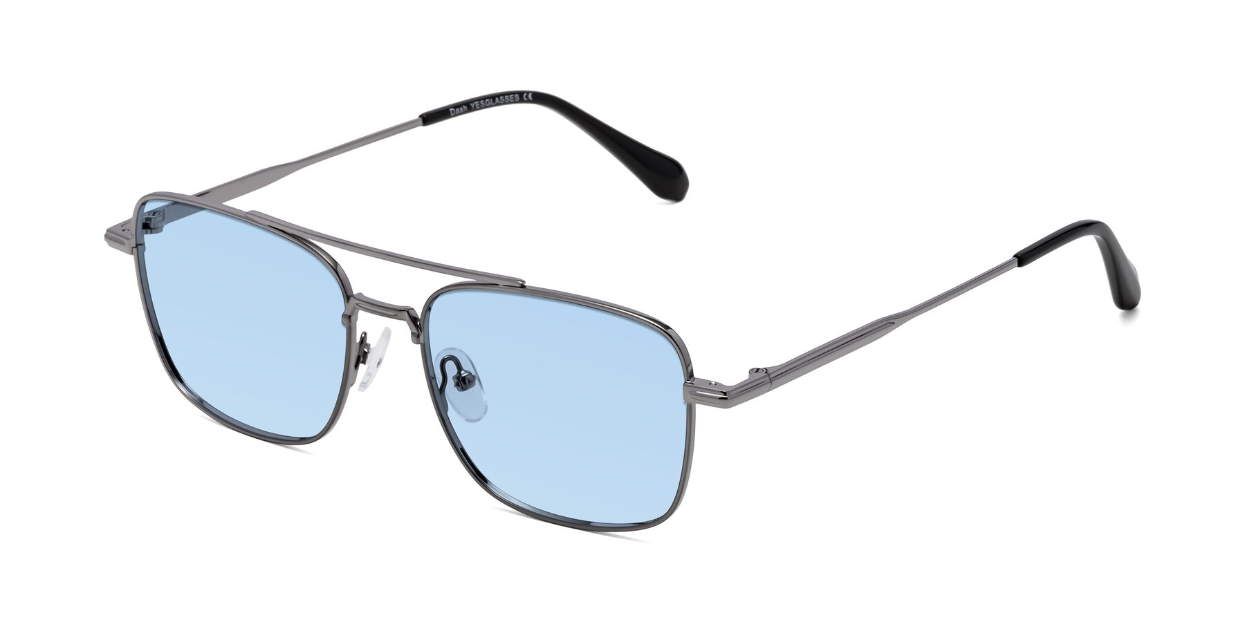Angle of Dash in Gunmetal with Light Blue Tinted Lenses