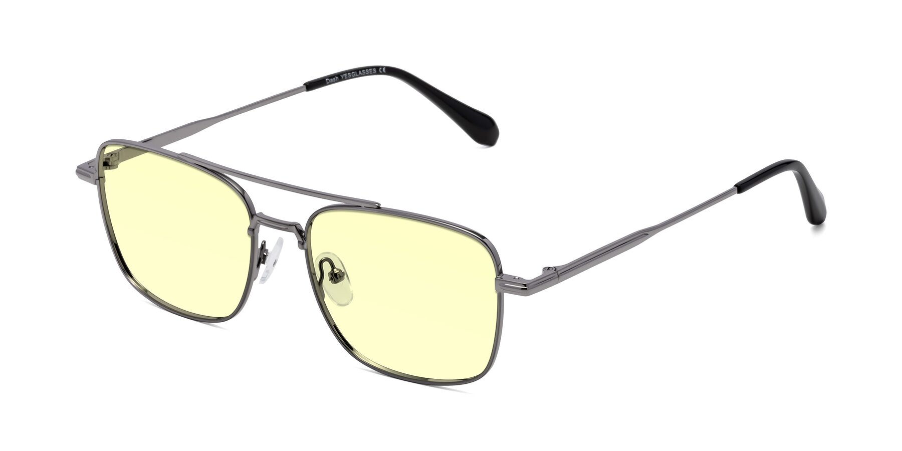 Angle of Dash in Gunmetal with Light Yellow Tinted Lenses