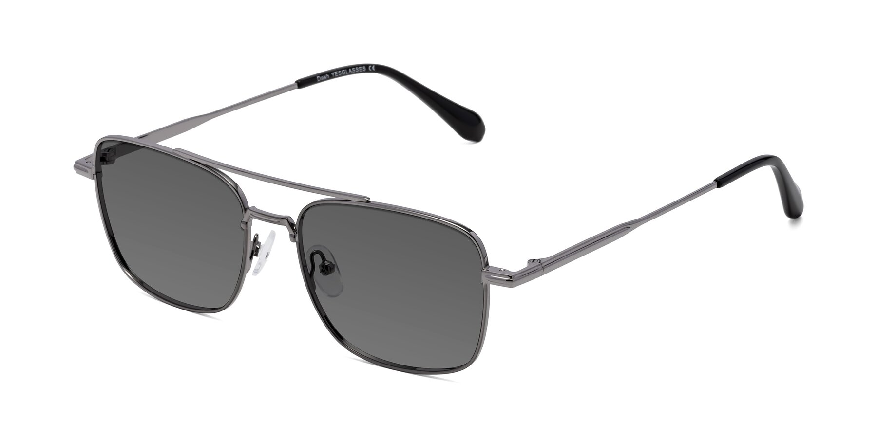Angle of Dash in Gunmetal with Medium Gray Tinted Lenses