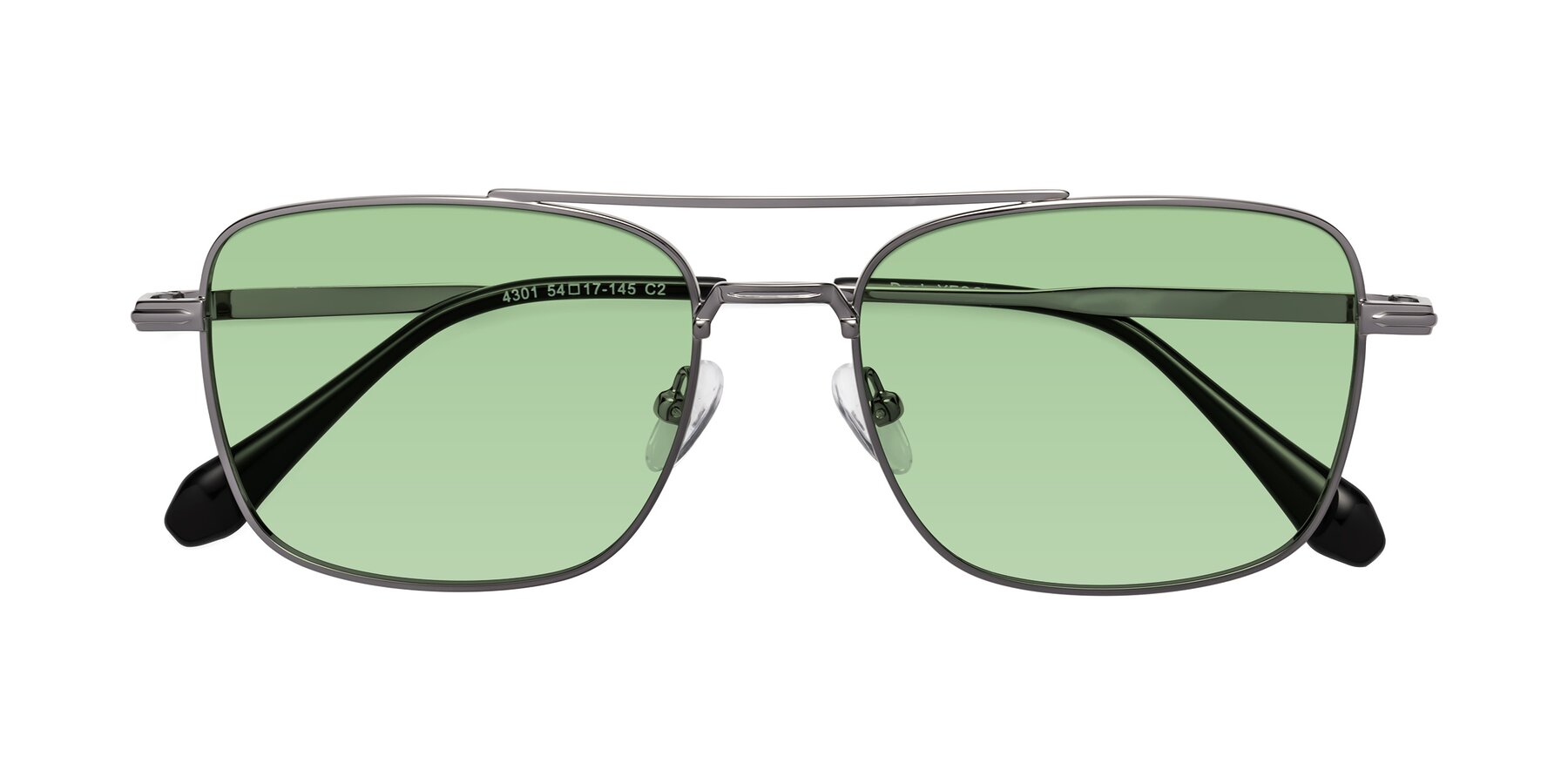 Folded Front of Dash in Gunmetal with Medium Green Tinted Lenses