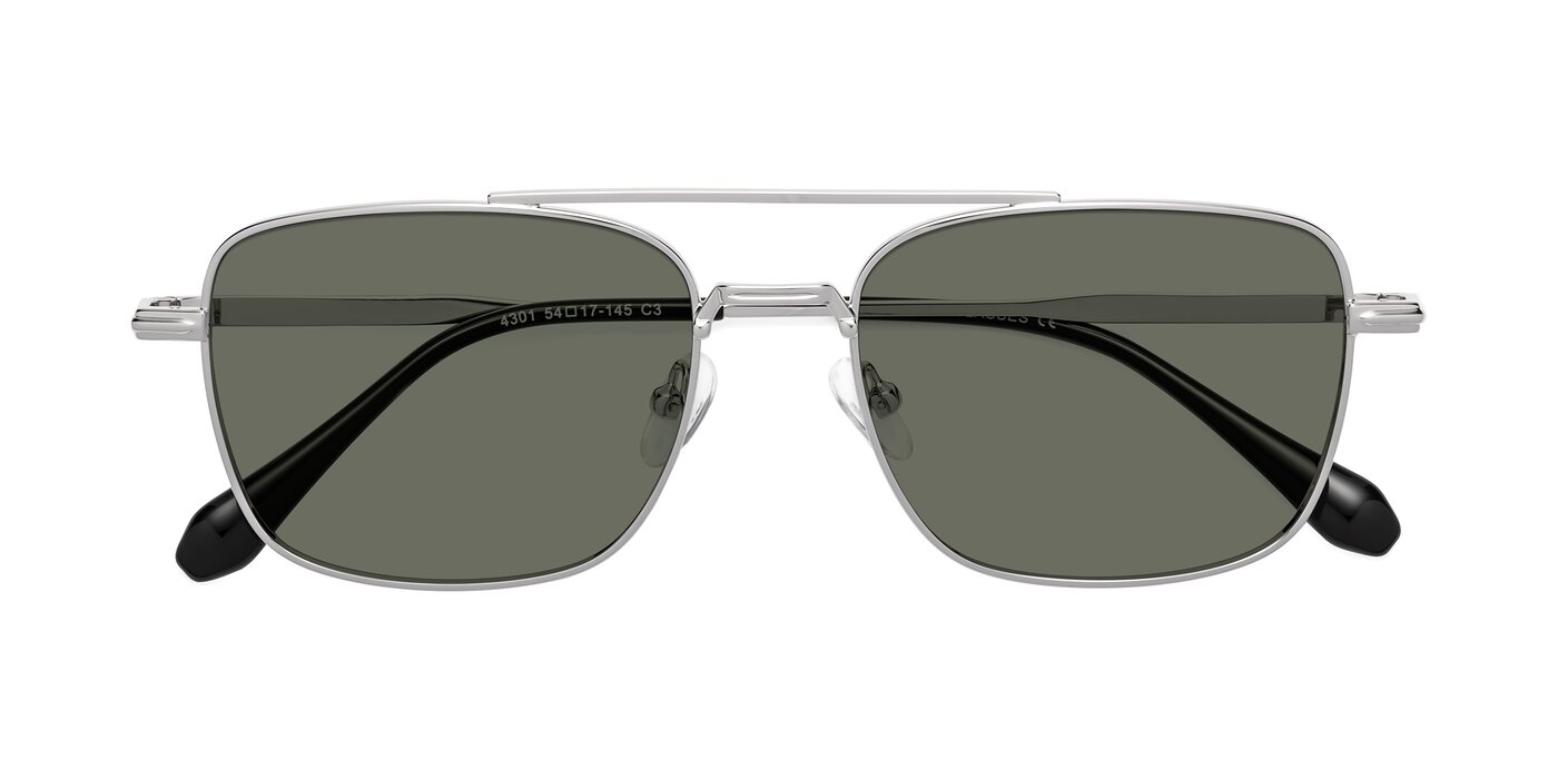 Dash - Silver Polarized Sunglasses