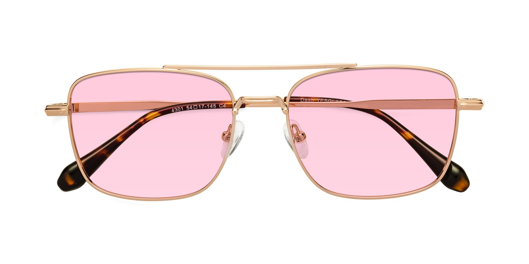 fairfax cateye sunglasses, shiny gold & rose pink tint