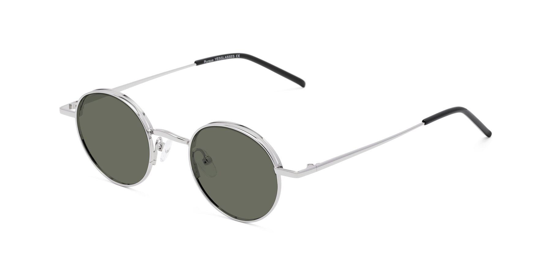 Angle of Pursue in Silver with Gray Polarized Lenses