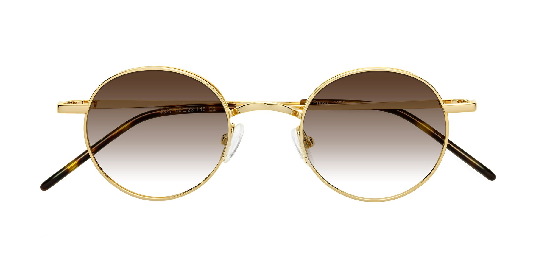 Folded Front of Pursue in Gold with Brown Gradient Lenses
