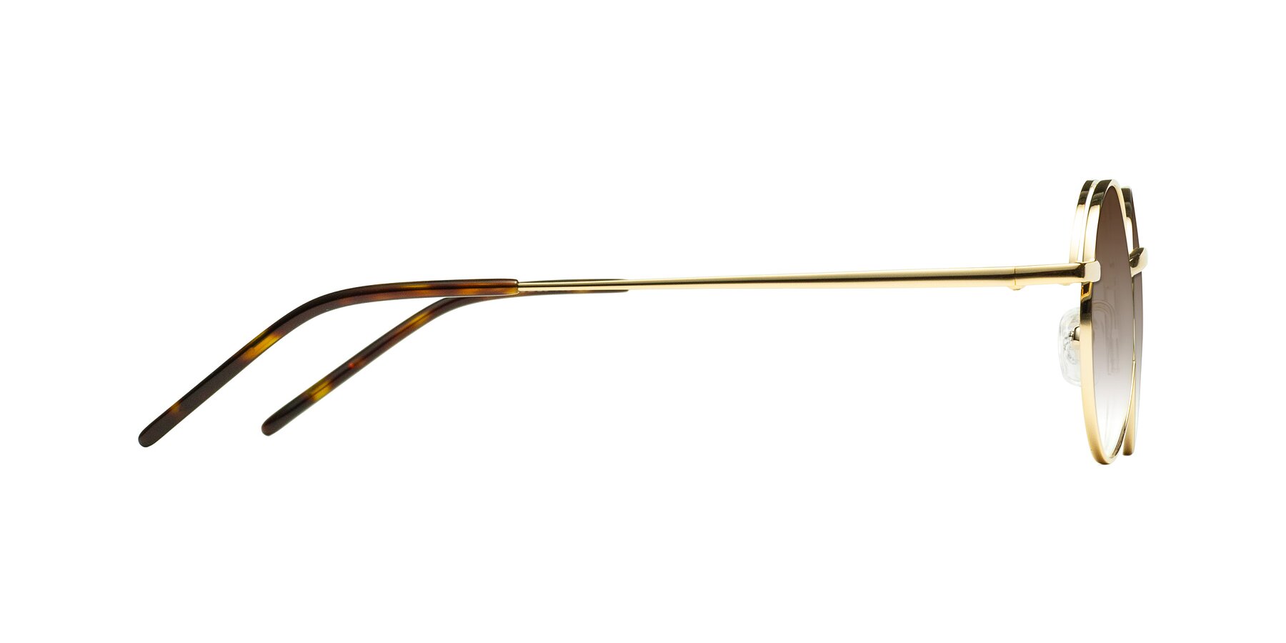 Side of Pursue in Gold with Brown Gradient Lenses
