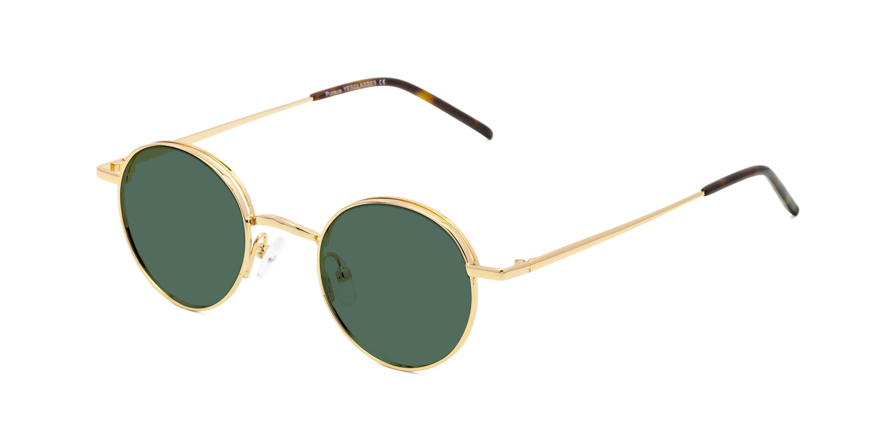 Angle of Pursue in Gold with Green Polarized Lenses