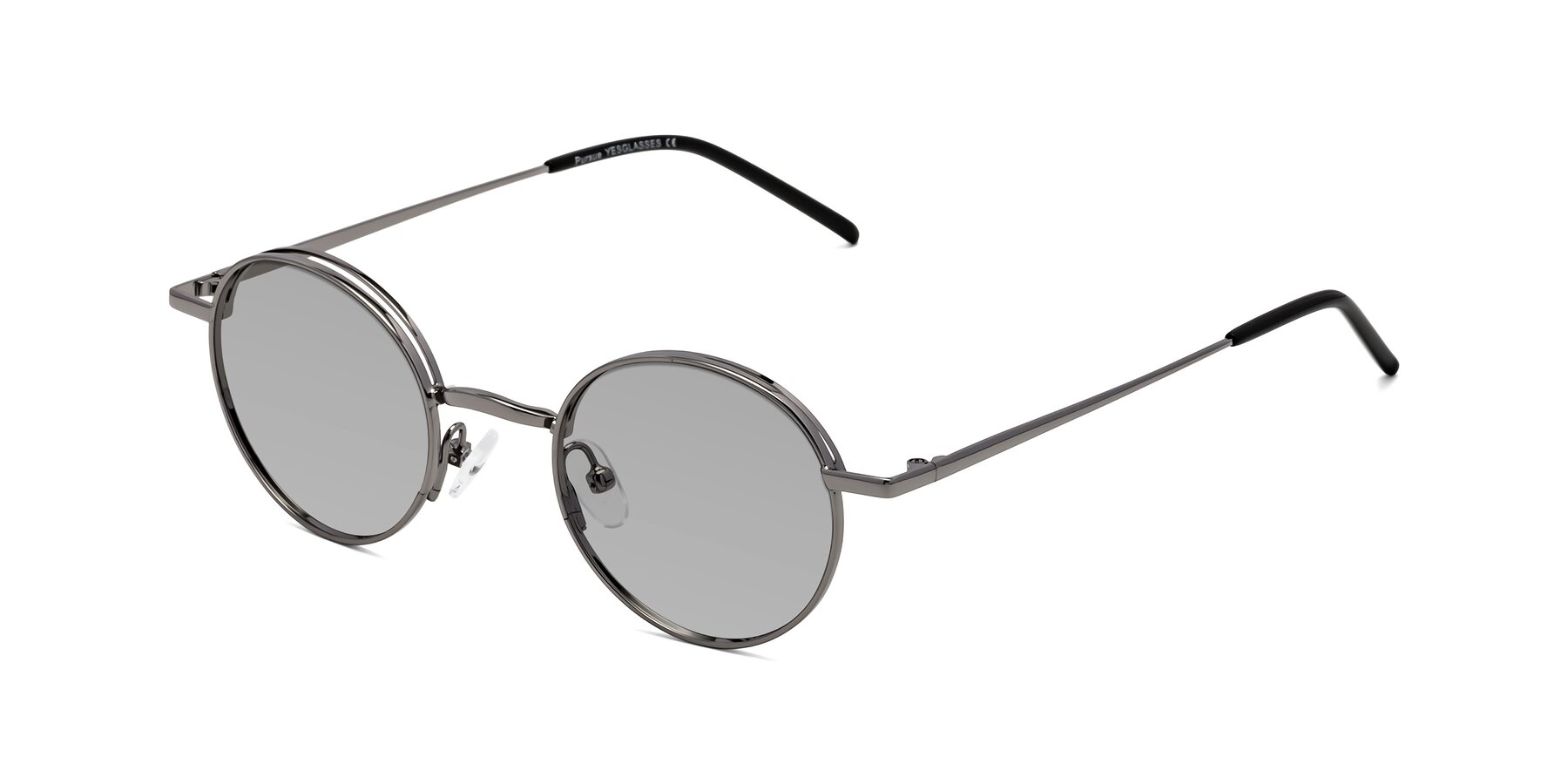 Angle of Pursue in Gunmetal with Light Gray Tinted Lenses