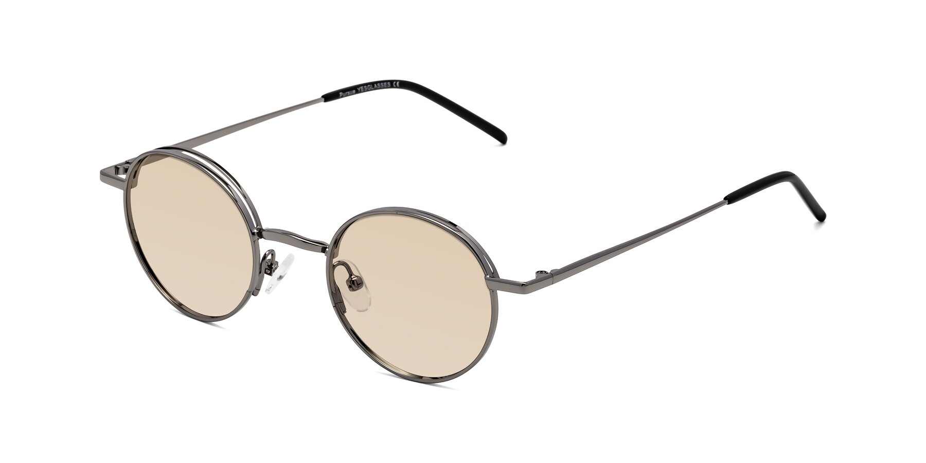 Angle of Pursue in Gunmetal with Light Brown Tinted Lenses