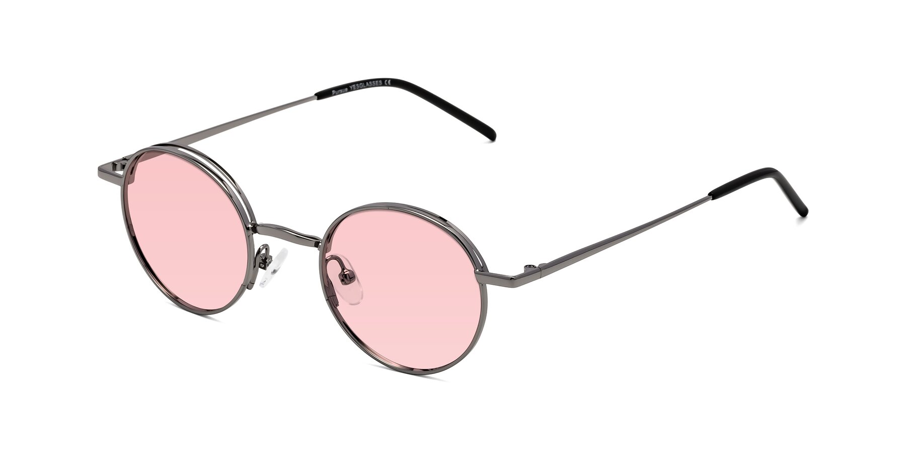 Angle of Pursue in Gunmetal with Light Garnet Tinted Lenses