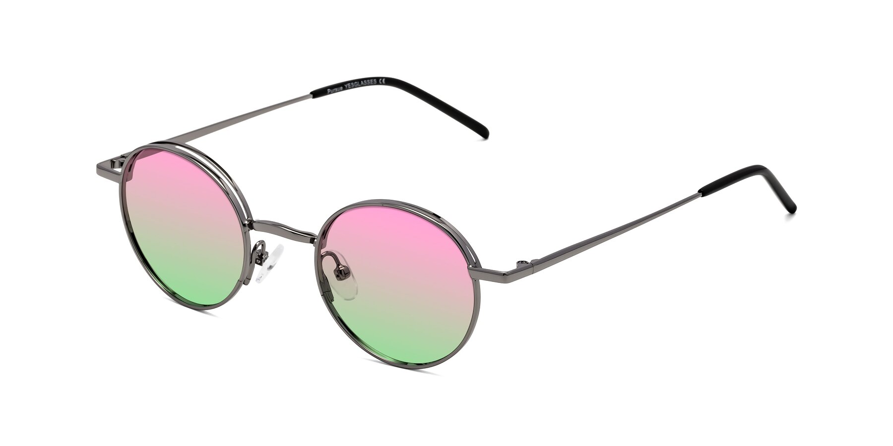 Angle of Pursue in Gunmetal with Pink / Green Gradient Lenses