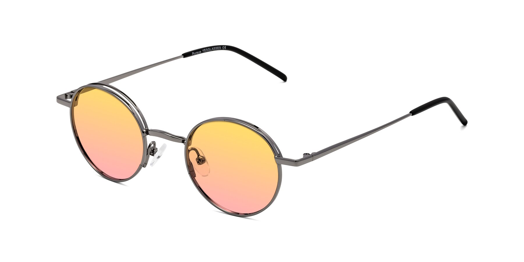 Angle of Pursue in Gunmetal with Yellow / Pink Gradient Lenses