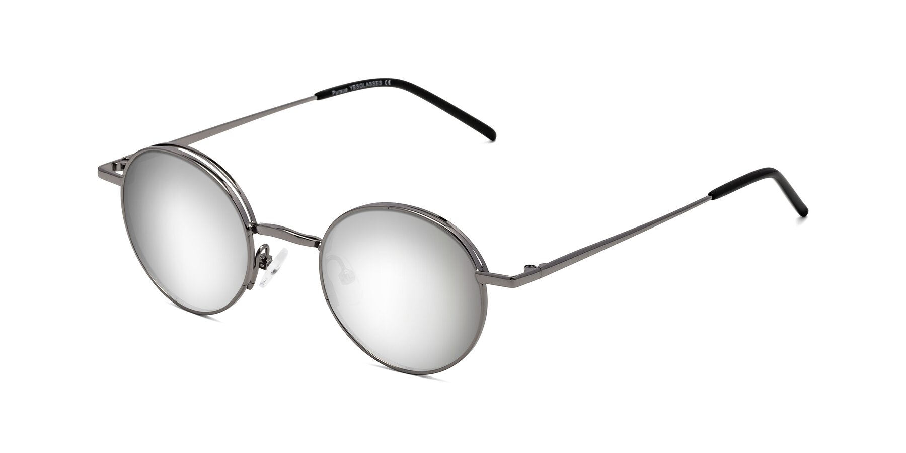 Angle of Pursue in Gunmetal with Silver Mirrored Lenses