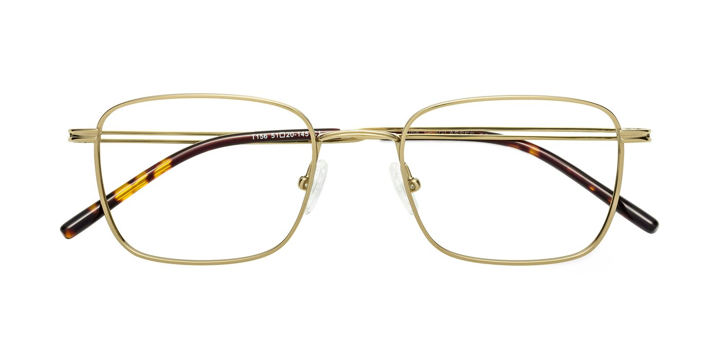 Lupe - Gold Eyeglasses