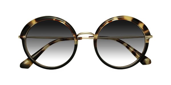 Front of Mojo in Ivory Tortoise / Black