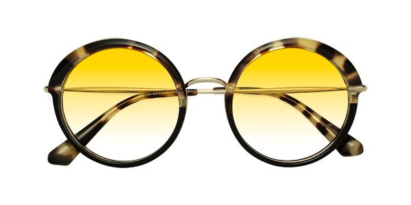 Front of Mojo in Ivory Tortoise / Black