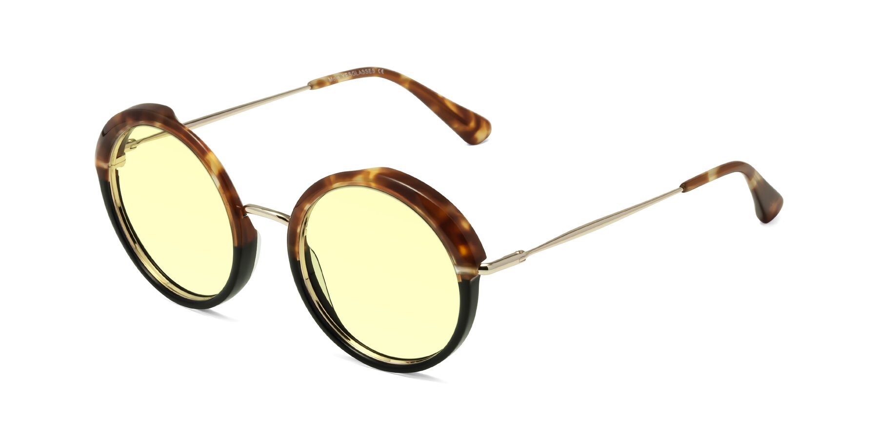 Angle of Mojo in Tortoise-Black with Light Yellow Tinted Lenses