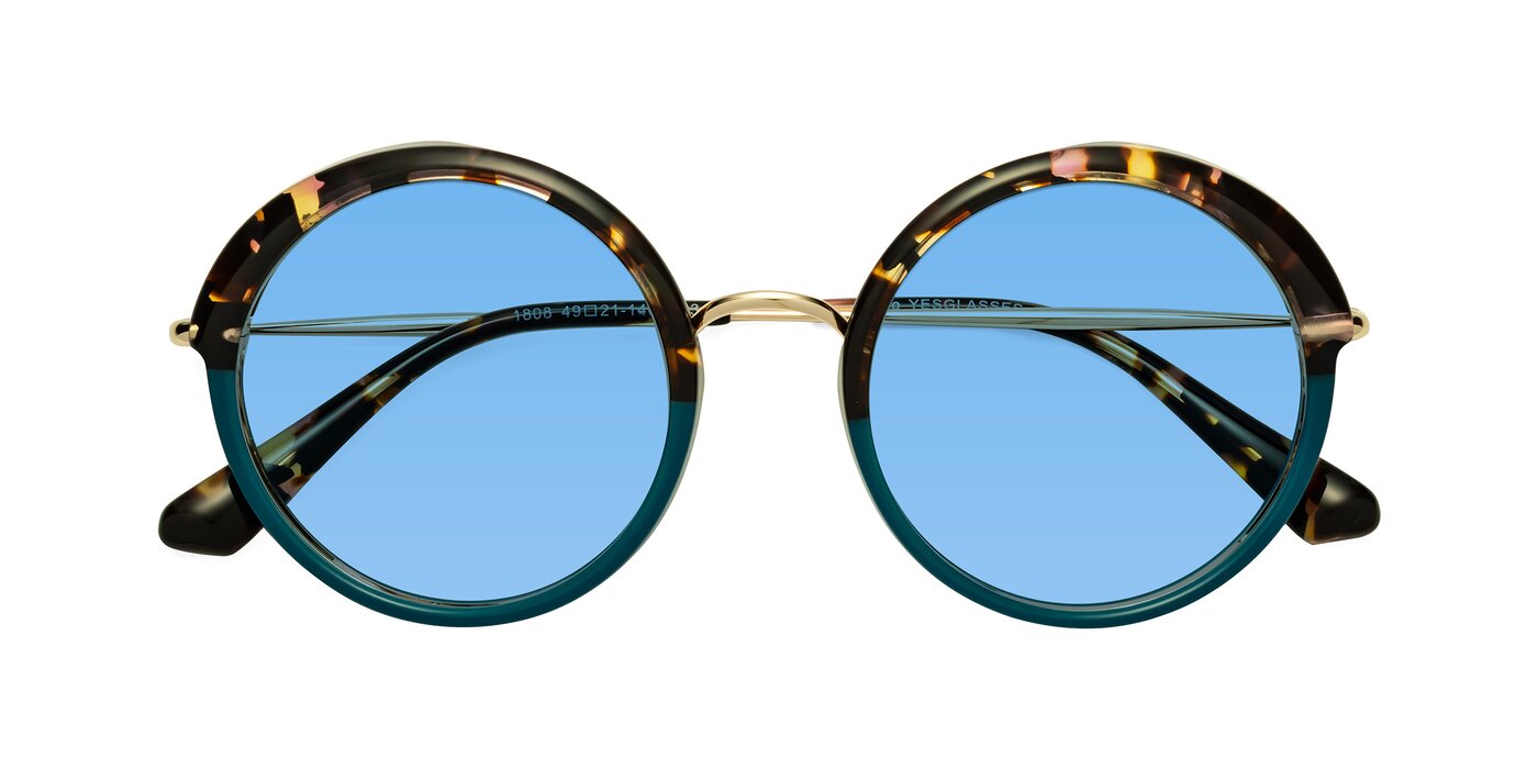 Mojo - Floral / Teal Tinted Sunglasses