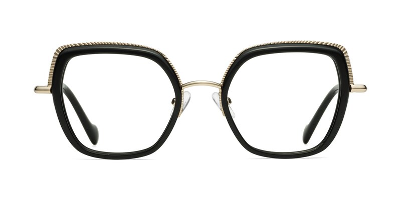 Yates - Black/Gold Eyeglasses