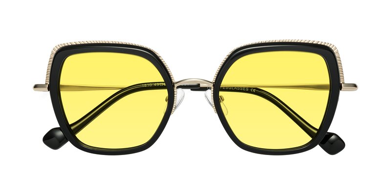 Yates - Black / Gold Tinted Sunglasses