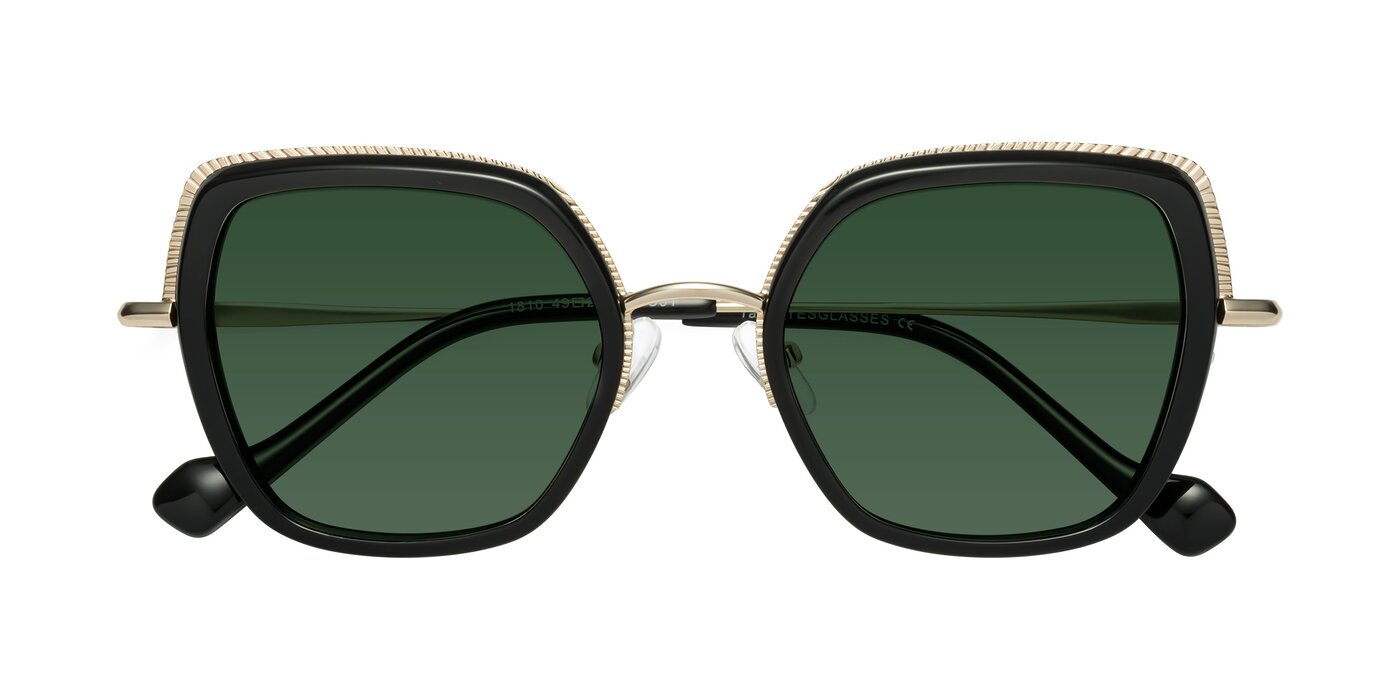 Yates - Black/Gold Tinted Sunglasses