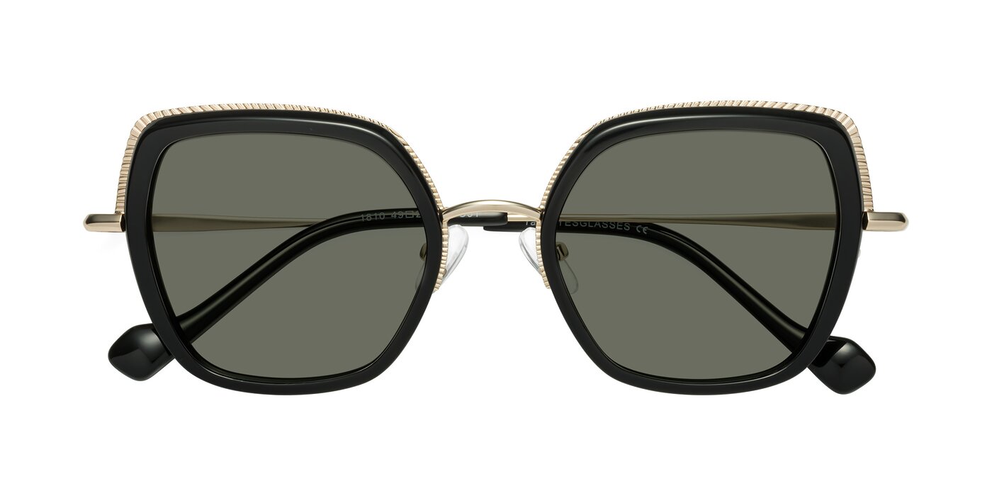 Yates - Black / Gold Polarized Sunglasses