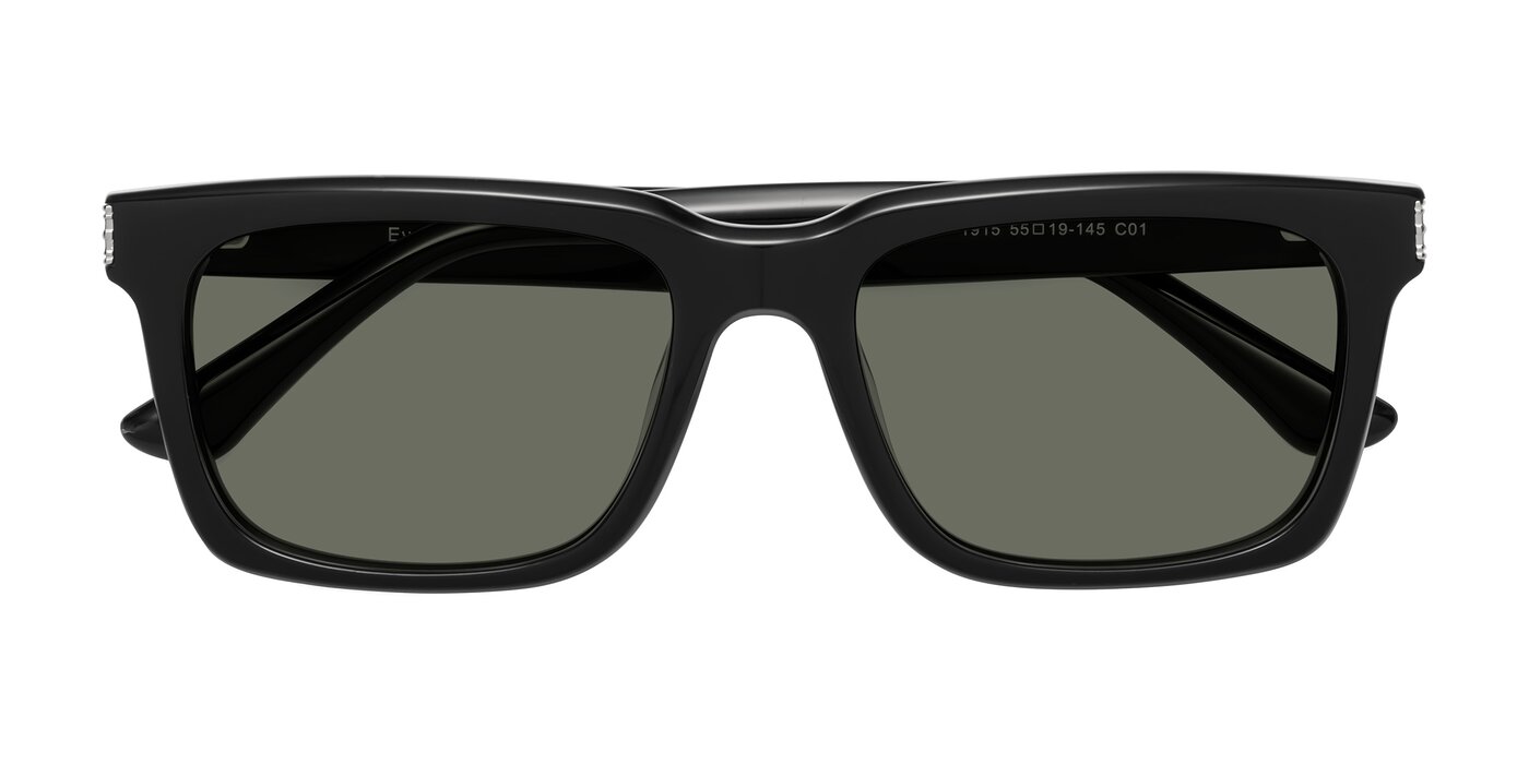 Evergreen - Black Polarized Sunglasses