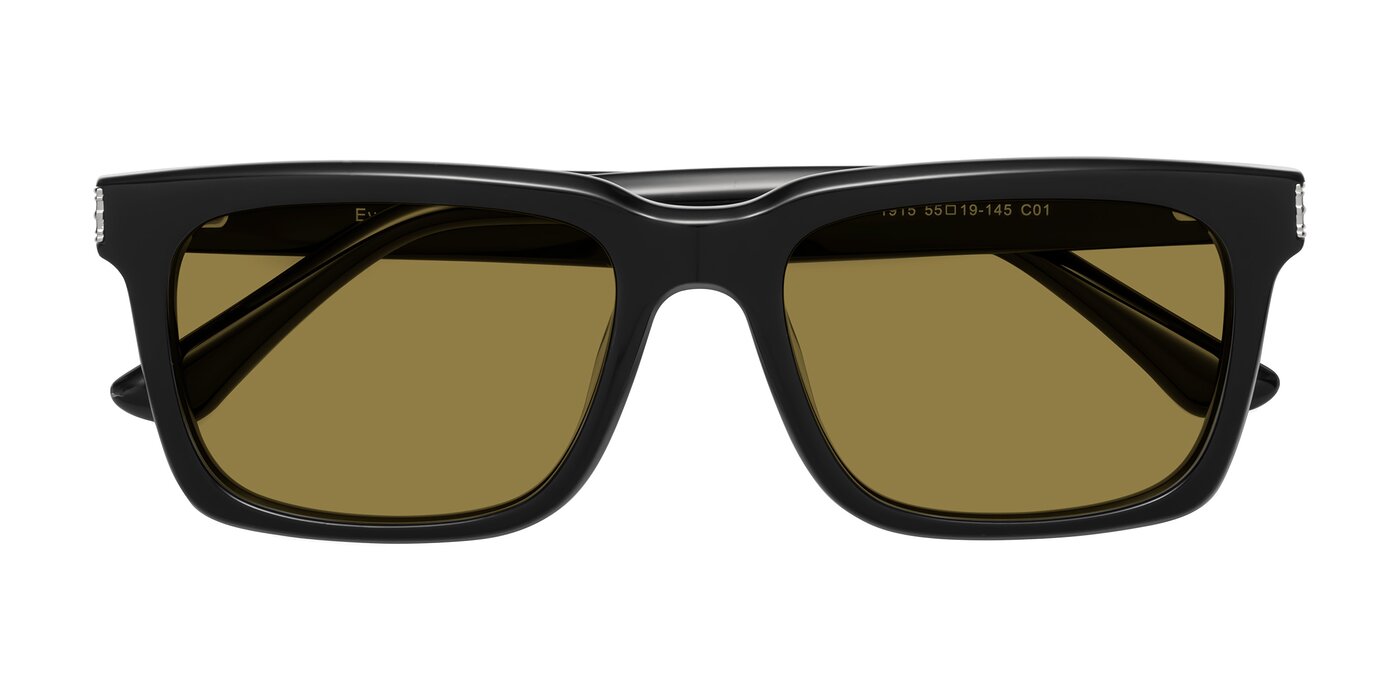 Evergreen - Black Polarized Sunglasses