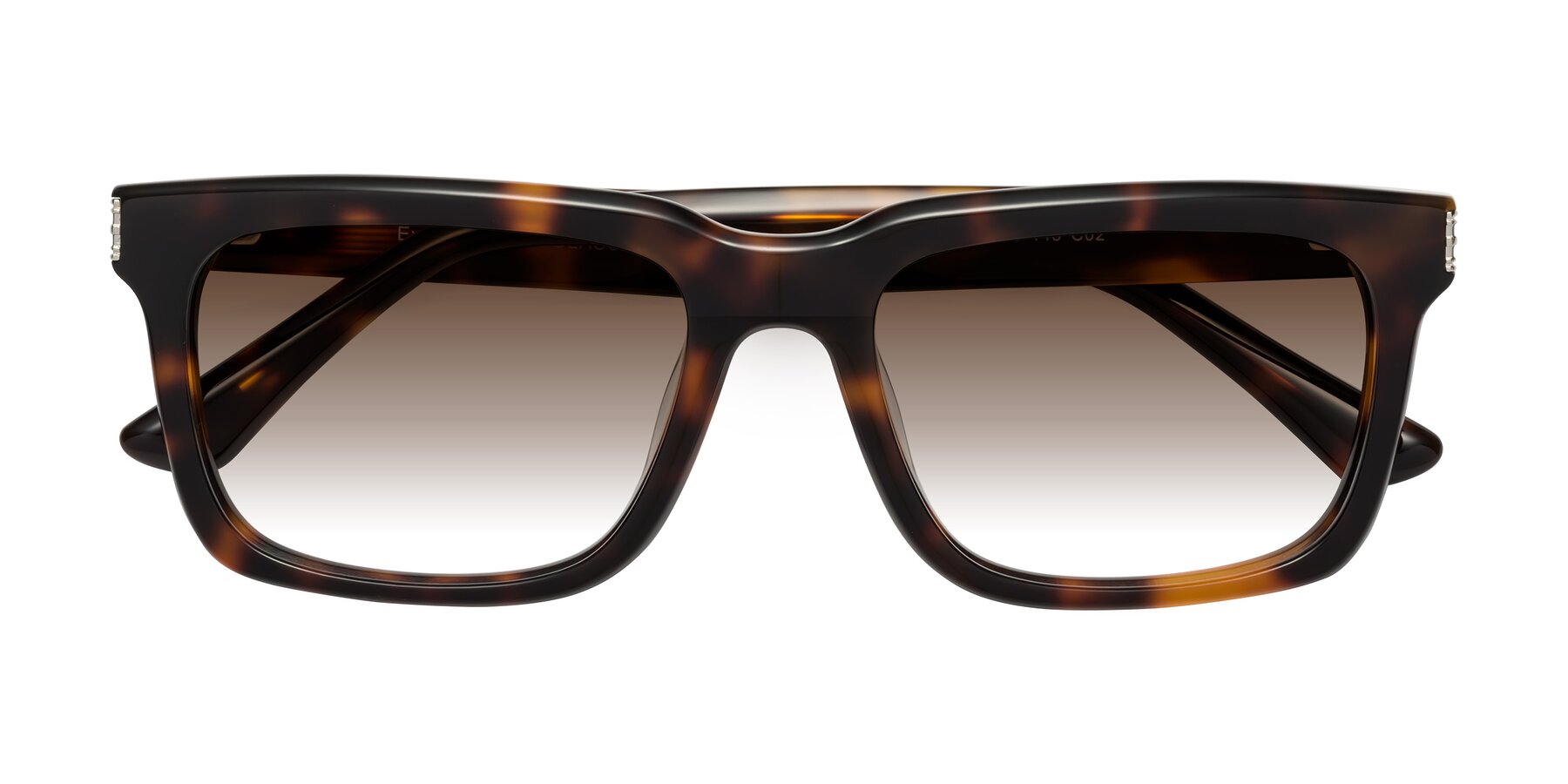Folded Front of Evergreen in Tortoise with Brown Gradient Lenses
