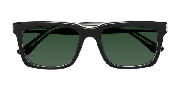 Front of Evergreen in Black / Clear