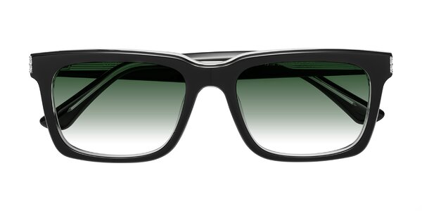 Front of Evergreen in Black / Clear