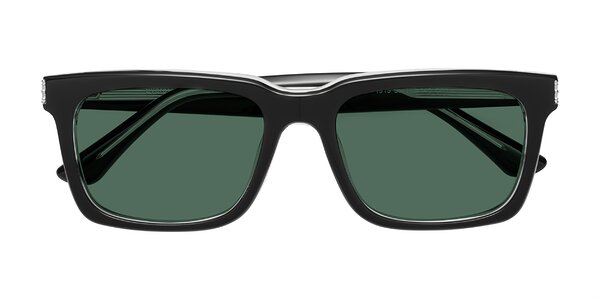 Front of Evergreen in Black / Clear