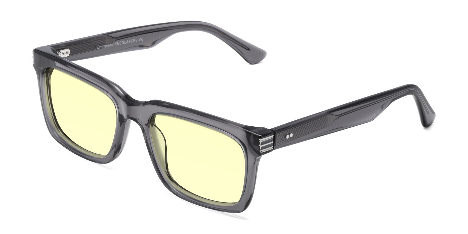 Angle of Evergreen in Transparent Gray with Light Yellow Tinted Lenses