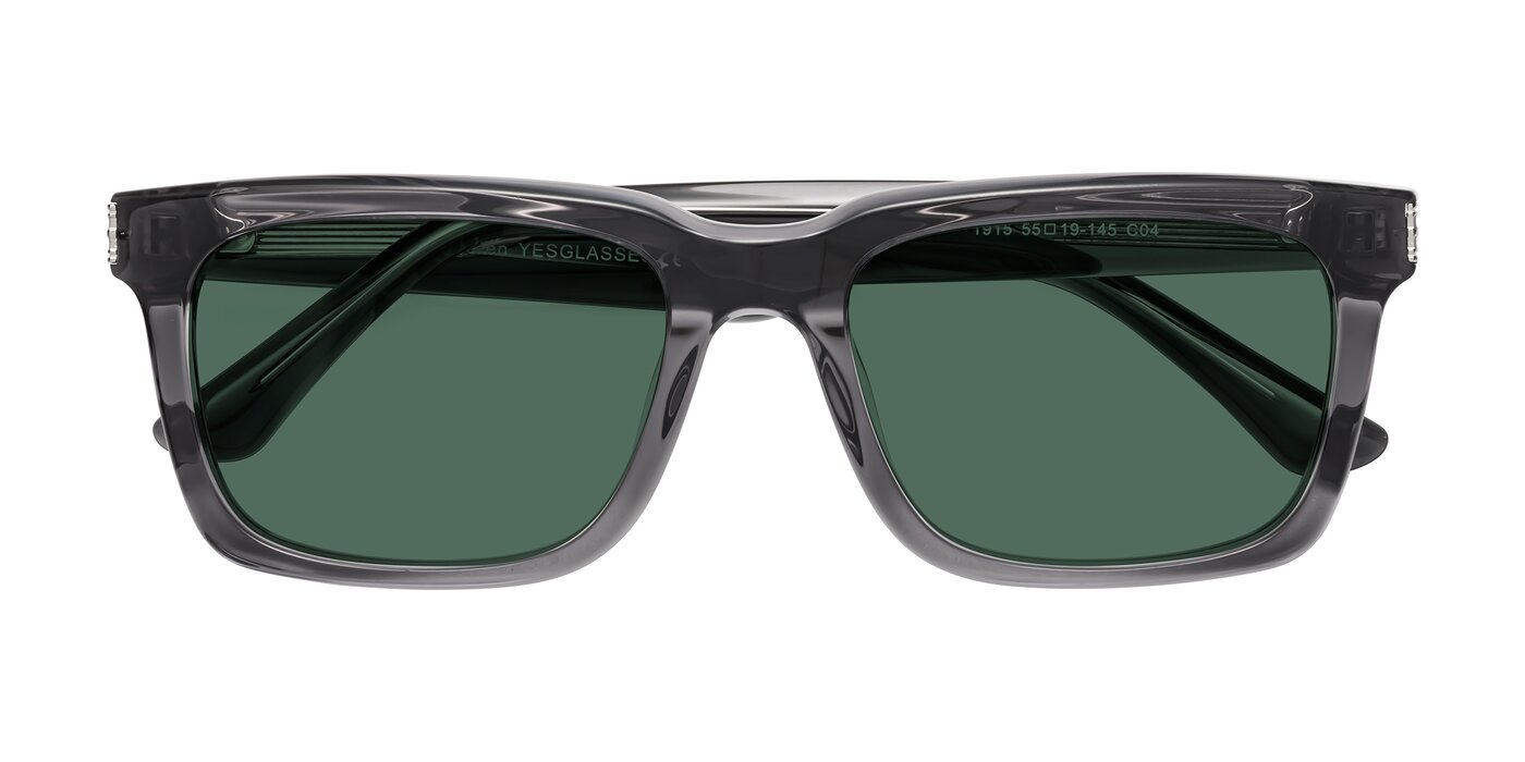 Evergreen - Transparent Gray Polarized Sunglasses