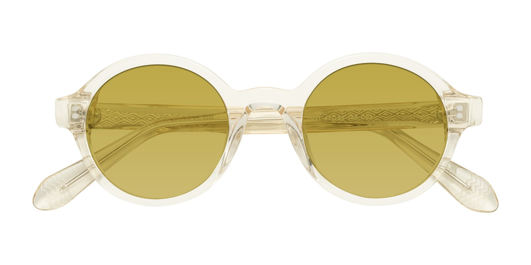 Folded Front of Shari in Champagne with Champagne Tinted Lenses