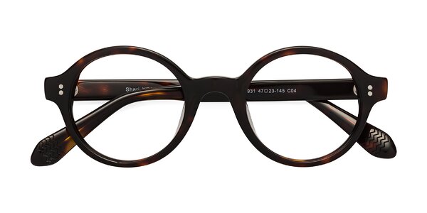 Front of Shari in Dark Tortoise