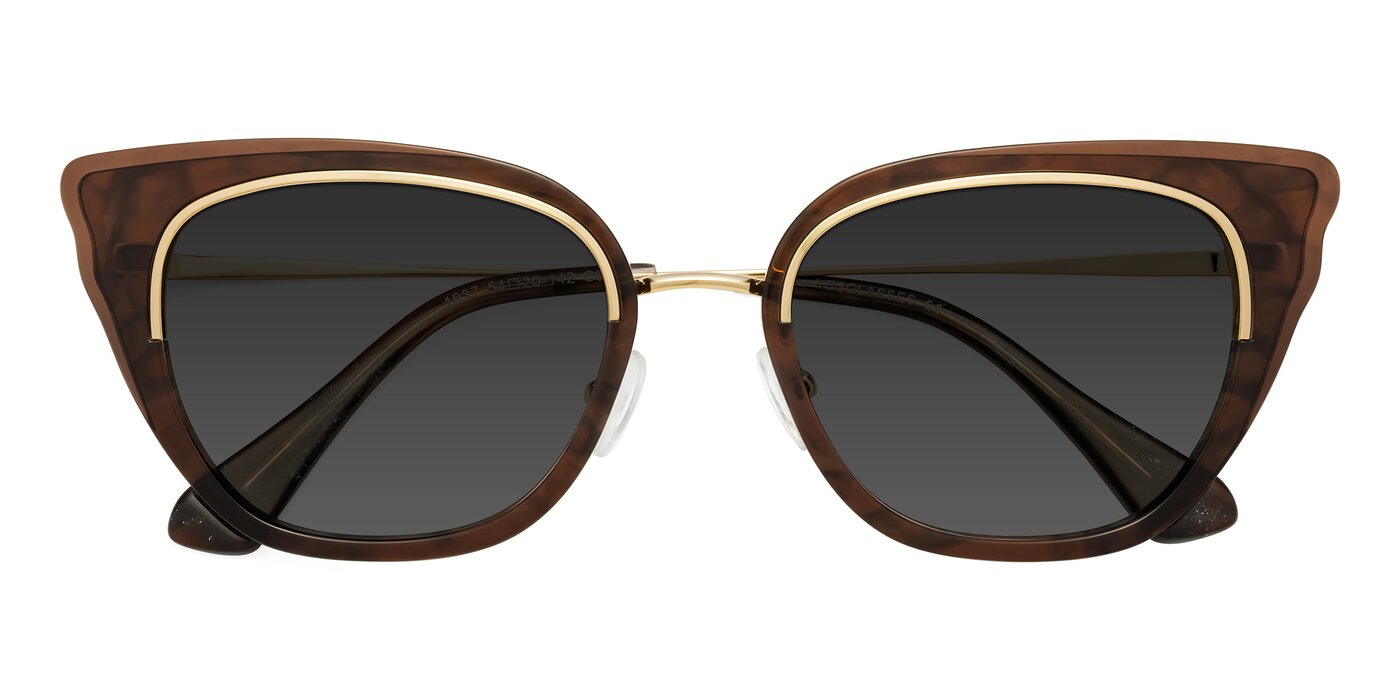 Spire - Coffee / Gold Tinted Sunglasses