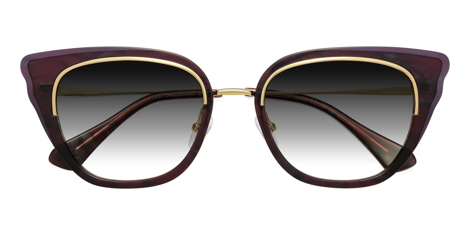 Folded Front of Spire in Dark Voilet-Gold with Gray Gradient Lenses