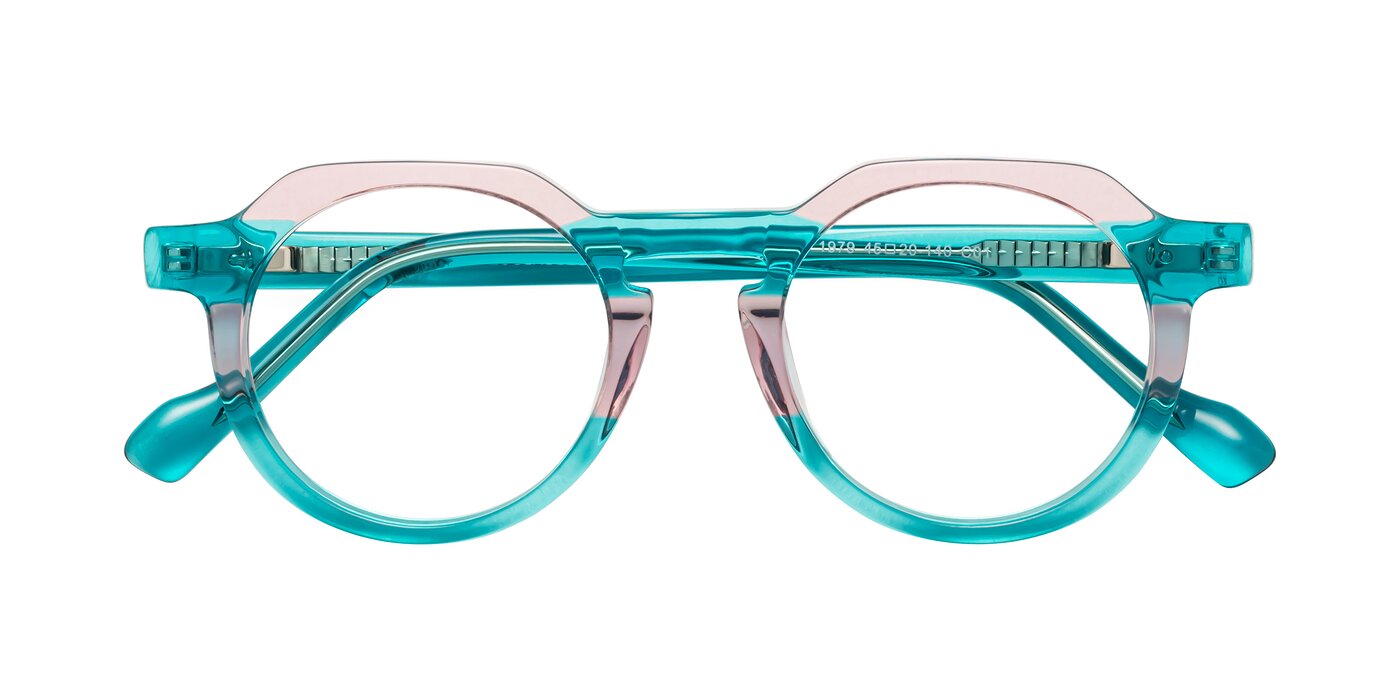 Vesper - Green / Pink Eyeglasses
