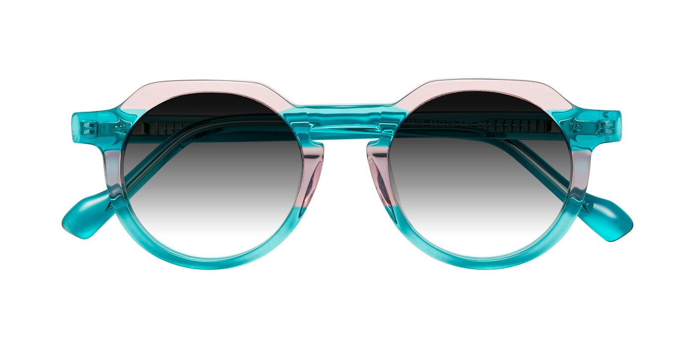 Vesper - Green / Pink Gradient Sunglasses