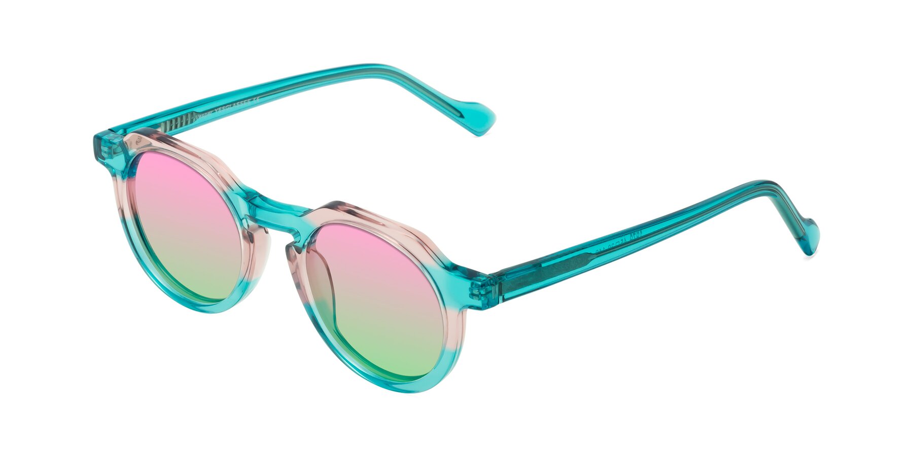 Angle of Vesper in Green-Pink with Pink / Green Gradient Lenses
