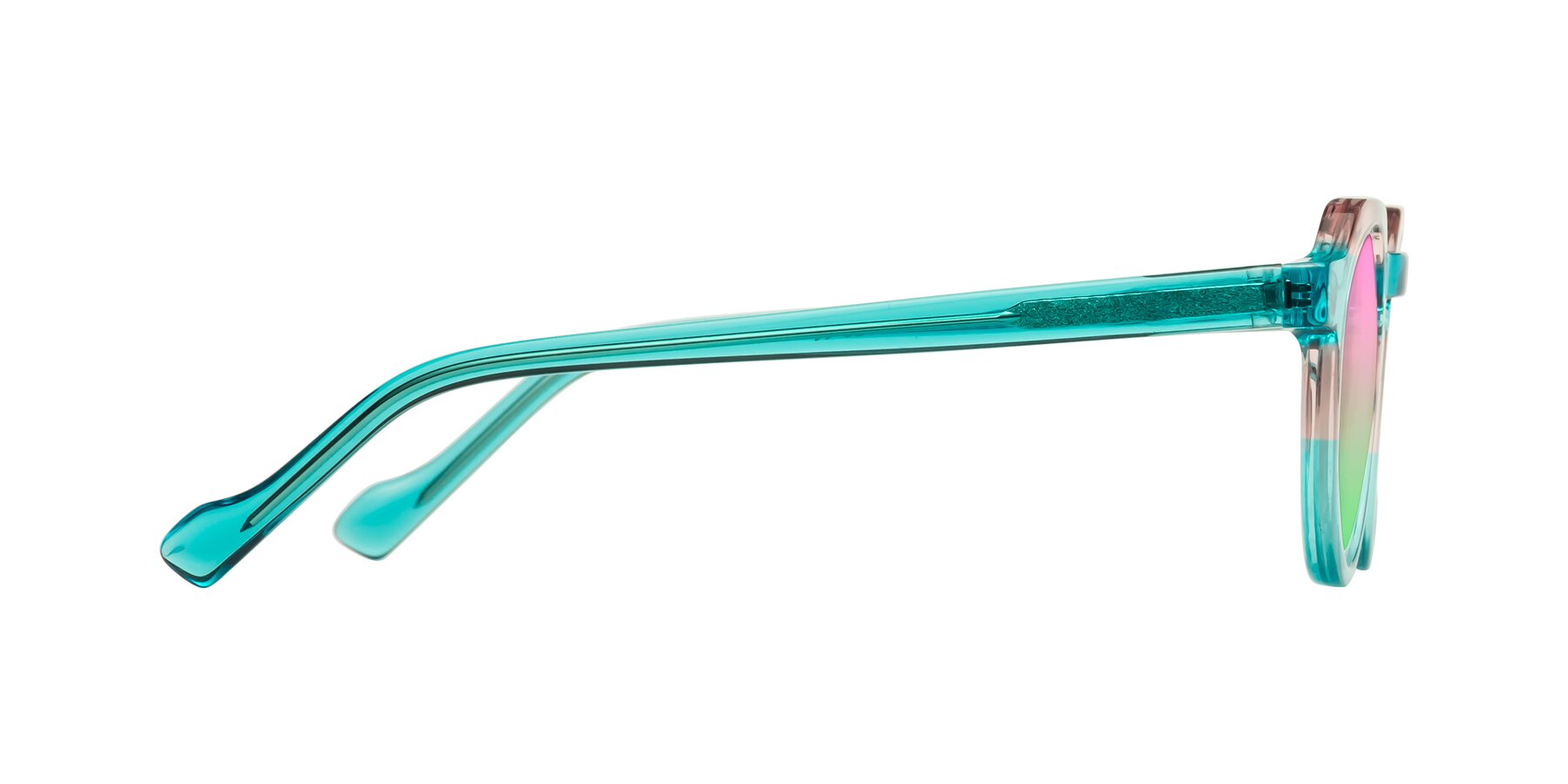 Side of Vesper in Green-Pink with Pink / Green Gradient Lenses