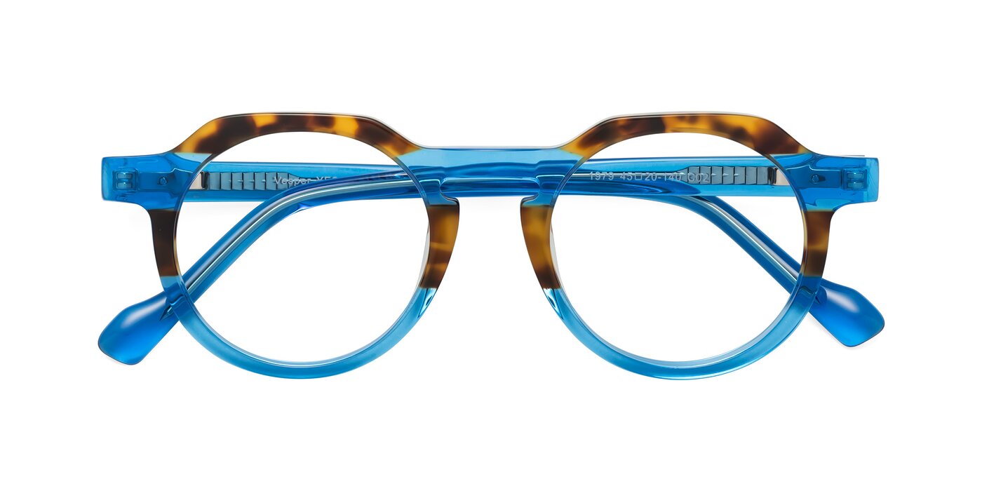 Vesper - Tortoise / Blue Reading Glasses