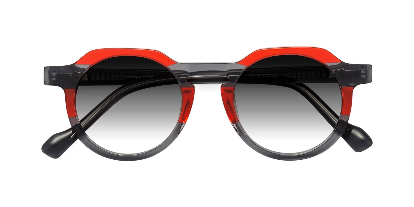 Vesper - Red/Gray Gradient Sunglasses