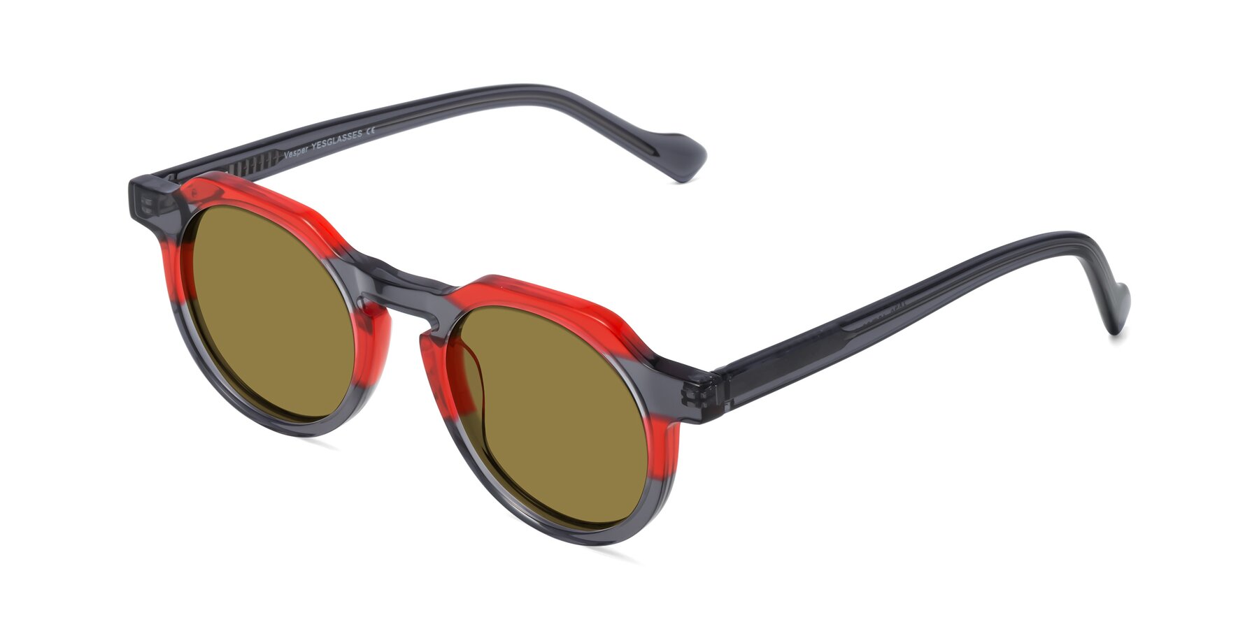 Angle of Vesper in Red-Gray with Brown Polarized Lenses