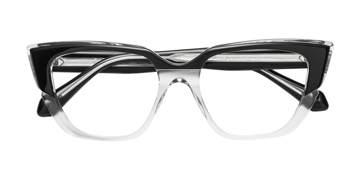 Black Retro Vintage Acetate Cat Eye Eyeglasses Sparks