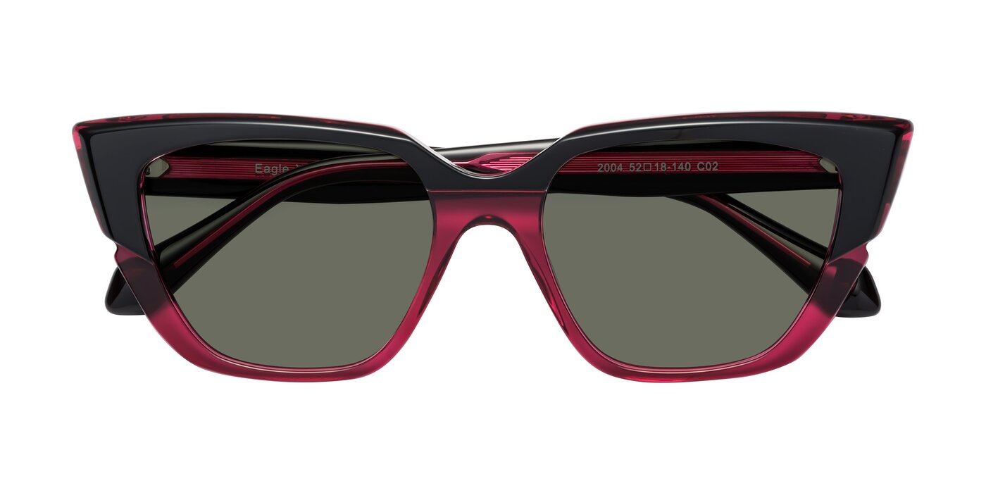 Eagle - Black / Wine Polarized Sunglasses