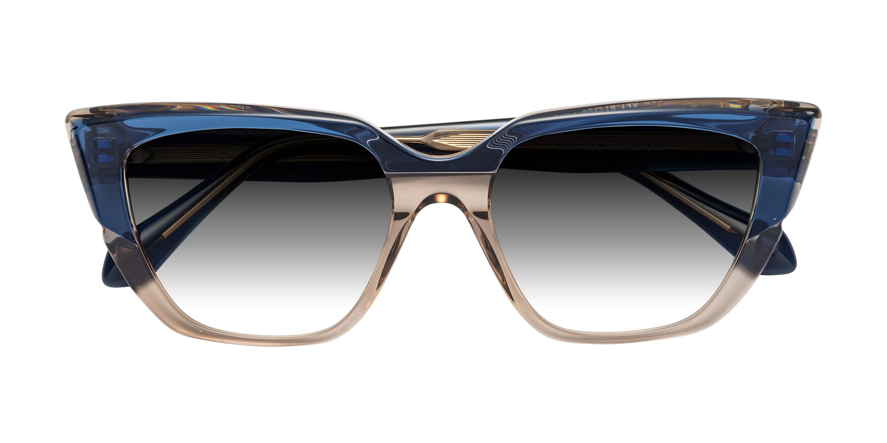 Folded Front of Eagle in Blue-Beige with Gray Gradient Lenses