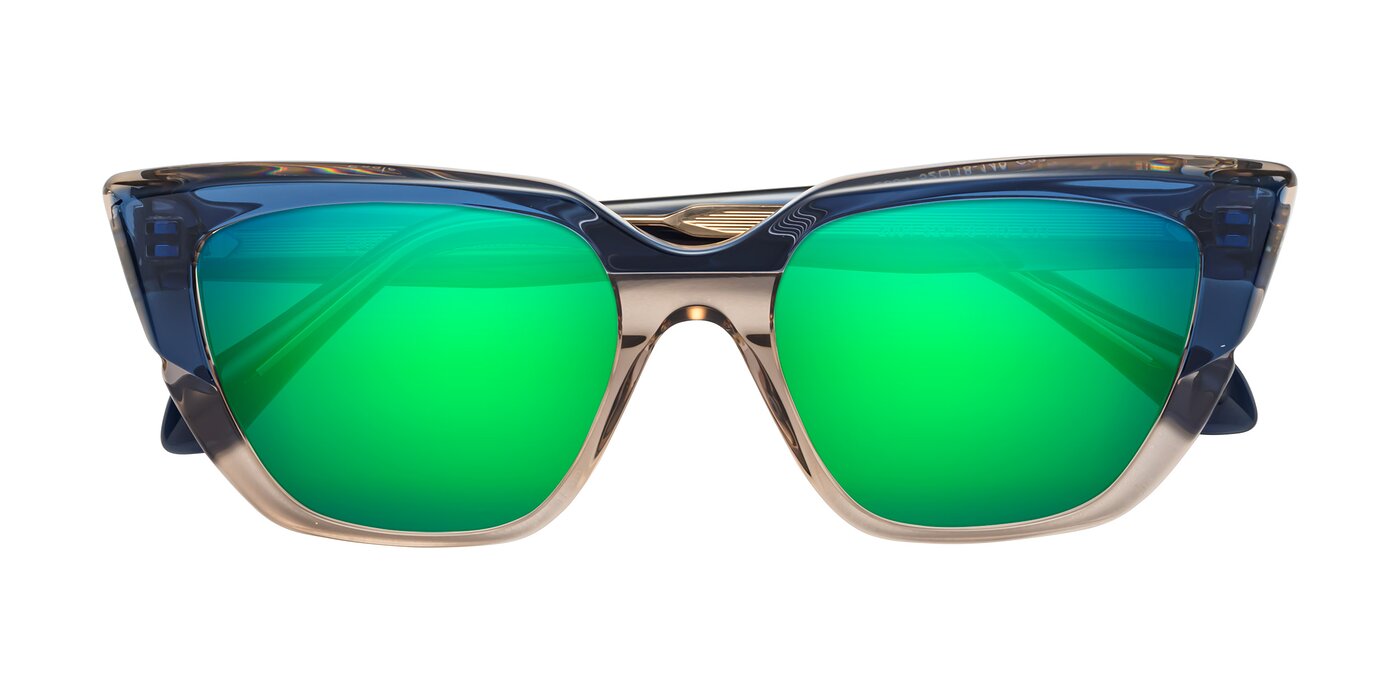 Eagle - Blue / Beige Flash Mirrored Sunglasses